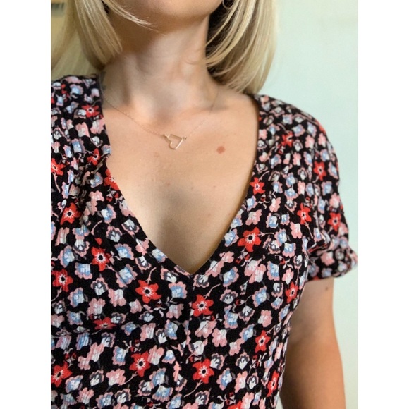 Guess | black and flower print jumper/ romper - Picture 16 of 16